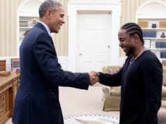 Kendrick Lamar visita Barack Obama na Casa Branca
