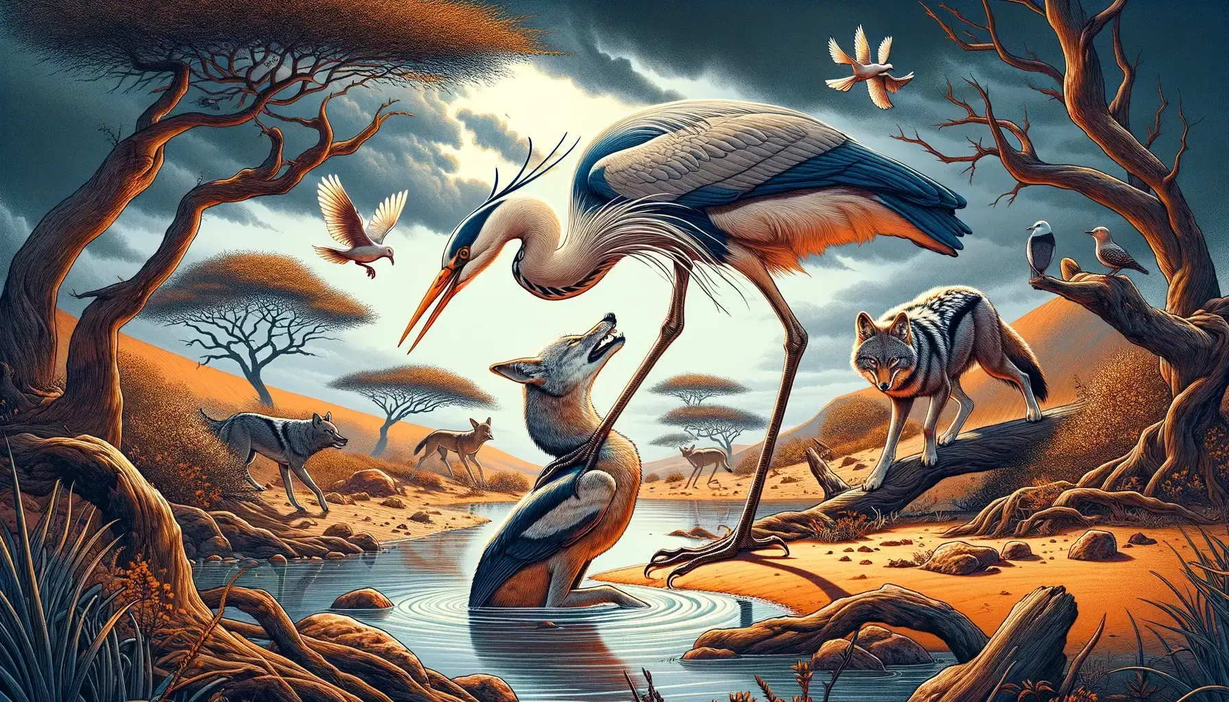 Como a Garça Ganhou o Pescoço Curvado: Contos e Lendas da Namíbia