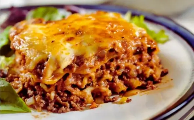 Lasanha de carne picada-Receitas
