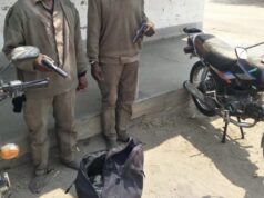 Dois jovens detidos em Matola por posse ilegal de armas