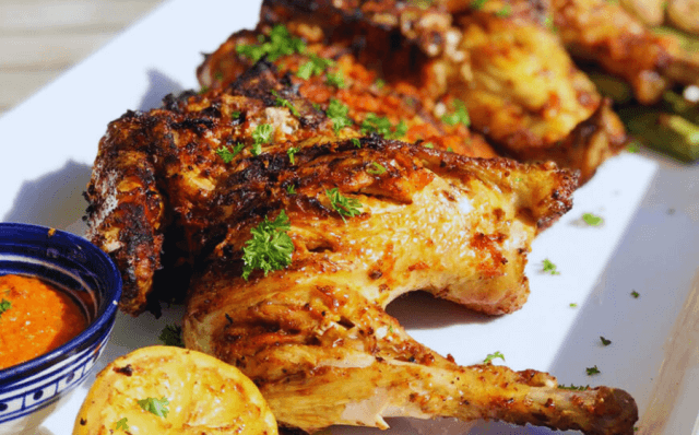 Frango grelhado com piri-piri-Receitas