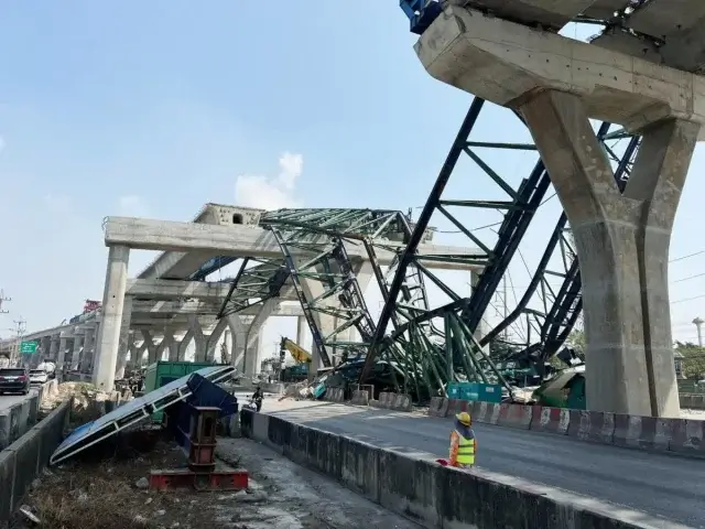 Colapso de guindaste na Tailândia mata duas pessoas