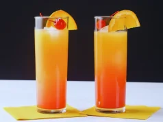 Tequila sunrise colorida