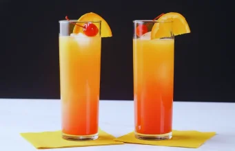 Tequila sunrise colorida
