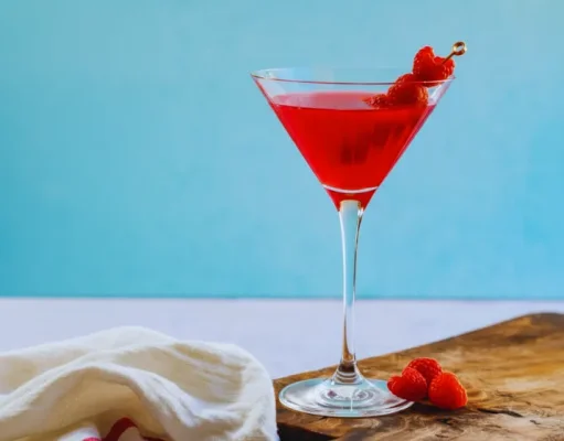 Martini de framboesa