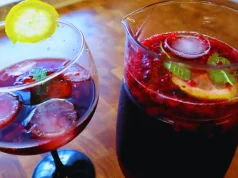 Sangria de frutos vermelhos