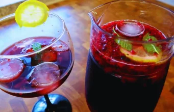 Sangria de frutos vermelhos