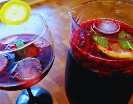 Sangria de frutos vermelhos